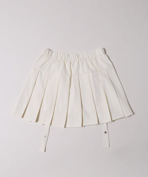 スタッズデザインプリーツスカート
