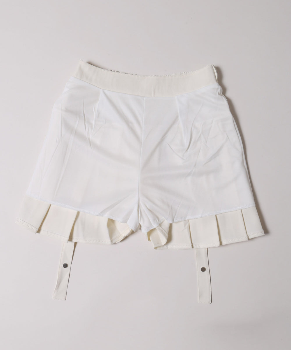 スタッズデザインプリーツスカート