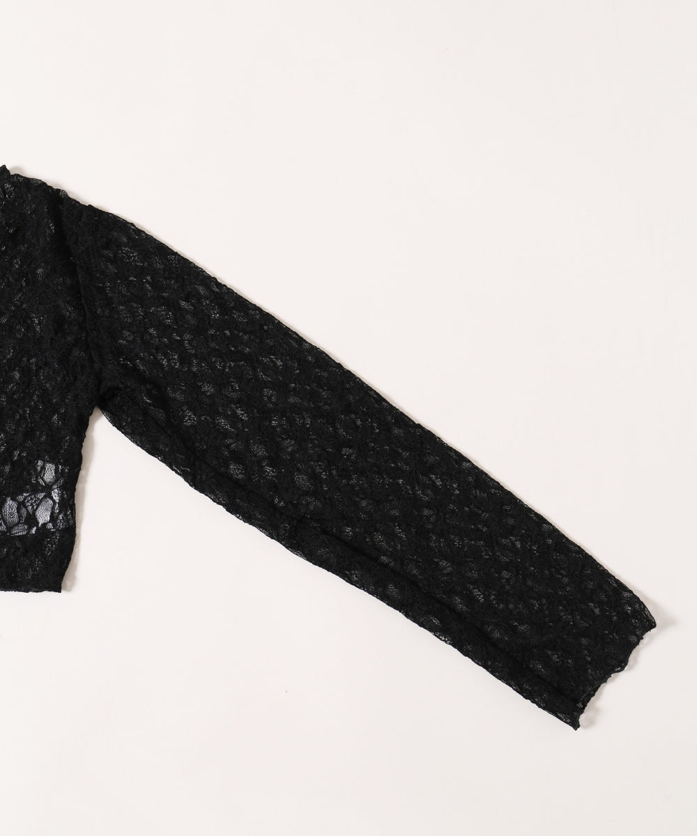 フロントリボンピチレースカーディガン