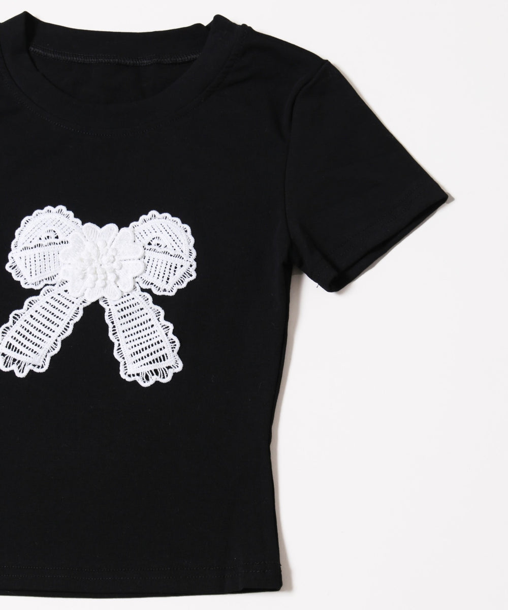 リボンワッペンピチTシャツ