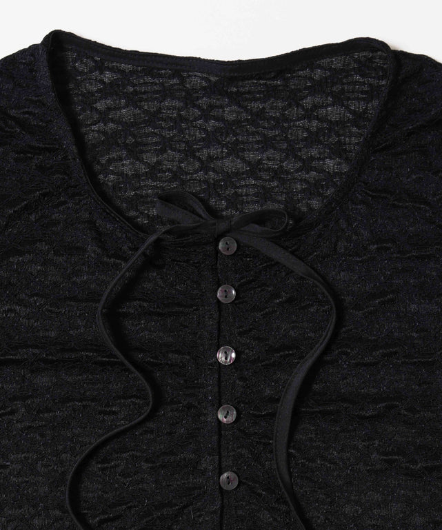 リボンレースカーディガン