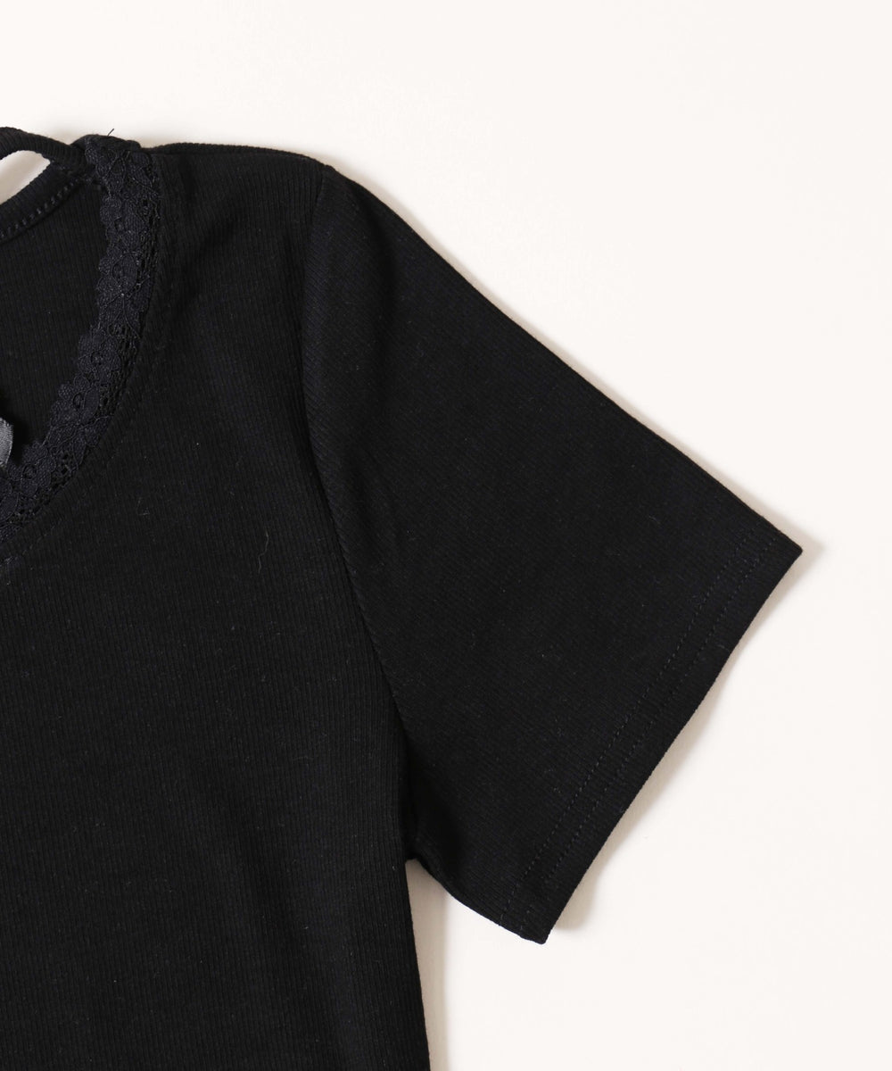 リボンキャミドッキングTシャツ