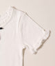 ロングリボンフリルリブTシャツ