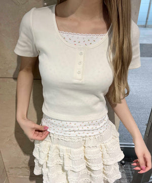 ホワイトアイボリー モデル：160㎝ F着用