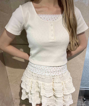 ホワイトアイボリー モデル：160㎝ F着用