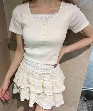 ホワイトアイボリー モデル：160㎝ F着用