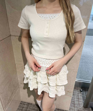 ホワイトアイボリー モデル：160㎝ F着用