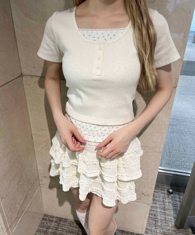 ホワイトアイボリー モデル：160㎝ F着用