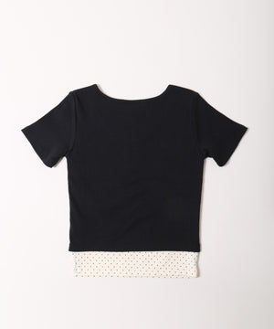 フェイクレイヤードTシャツ