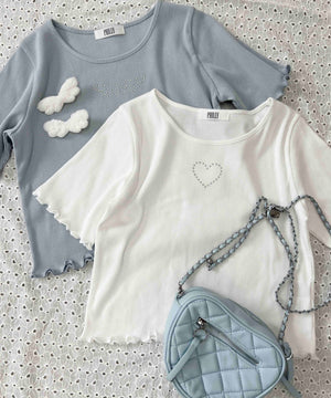 スタッズリブメロウトップス