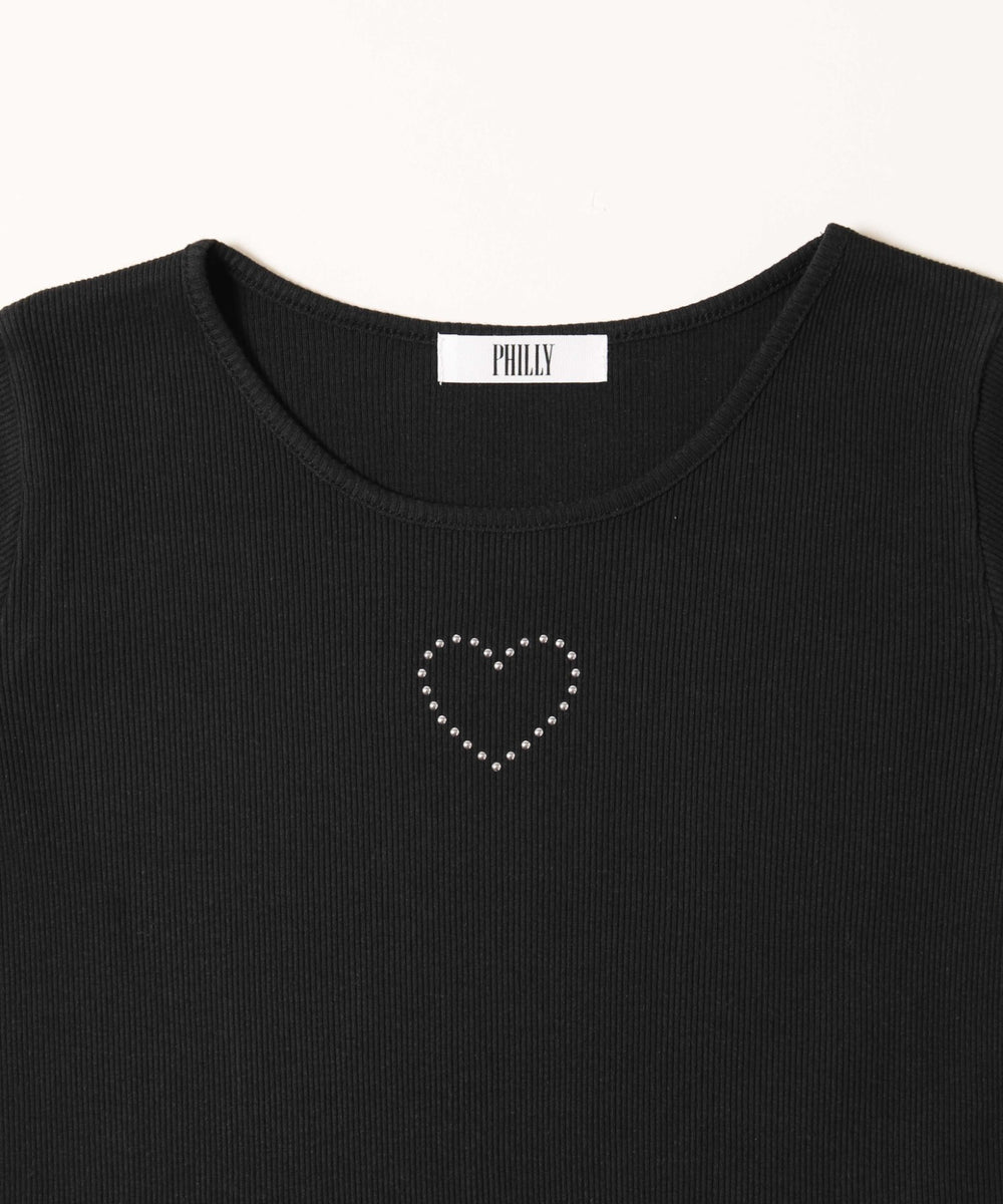 スタッズリブメロウトップス