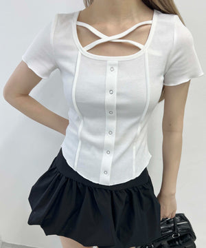 ホワイト モデル：160㎝ F着用