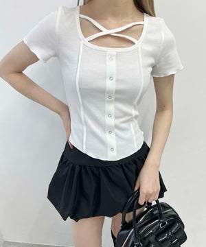 ホワイト モデル：160㎝ F着用