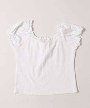 ミニパフスリーブリボンTシャツ