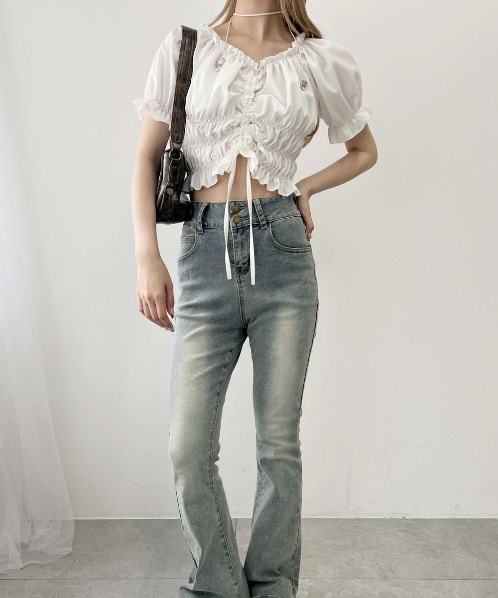 ホワイト モデル：160㎝ F着用