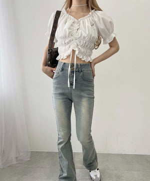 ホワイト モデル：160㎝ F着用