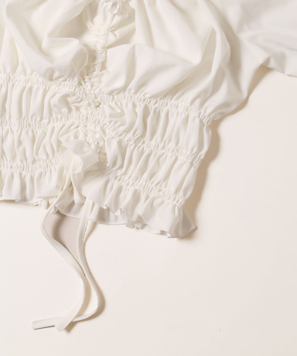 2WAYドロスト半袖ブラウス