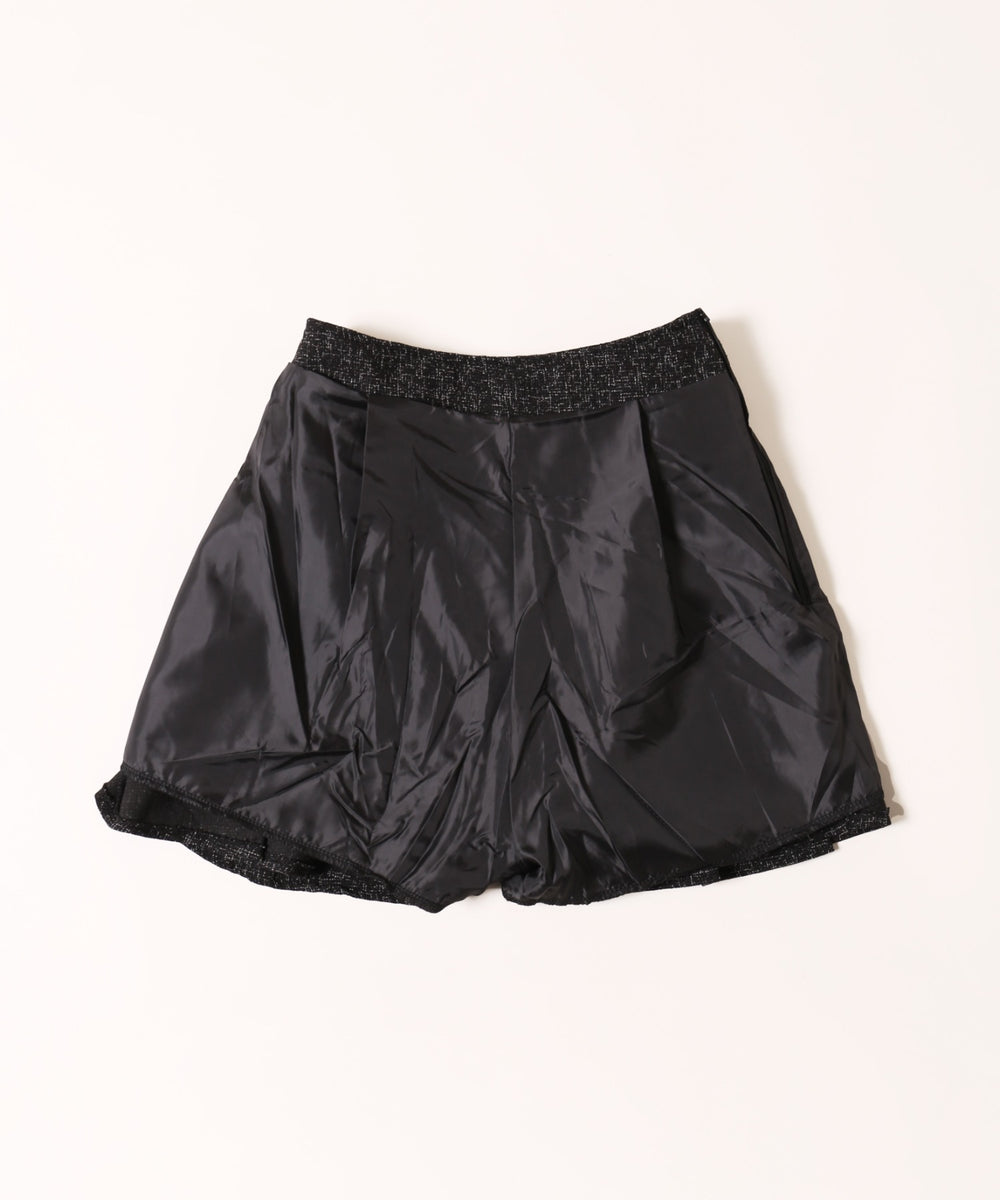 ベルト付きサマーツイードスカート