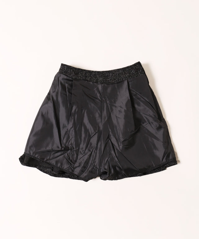 ベルト付きサマーツイードスカート