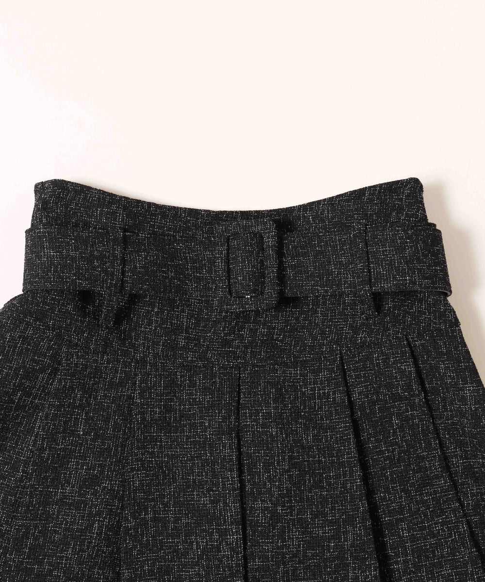 ベルト付きサマーツイードスカート