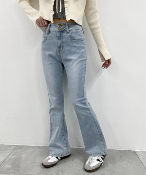 デニム淡 モデル：160㎝ F着用