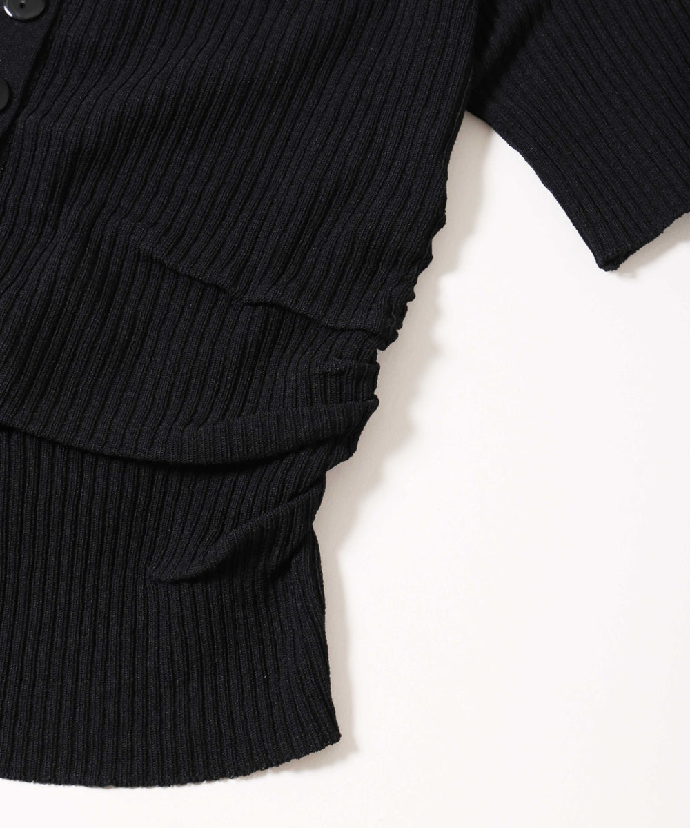 ボタンオフショル半袖トップス