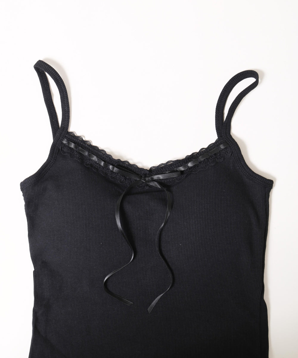 レースデザインカップインキャミソール