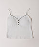 ボタンデザインドットキャミソール