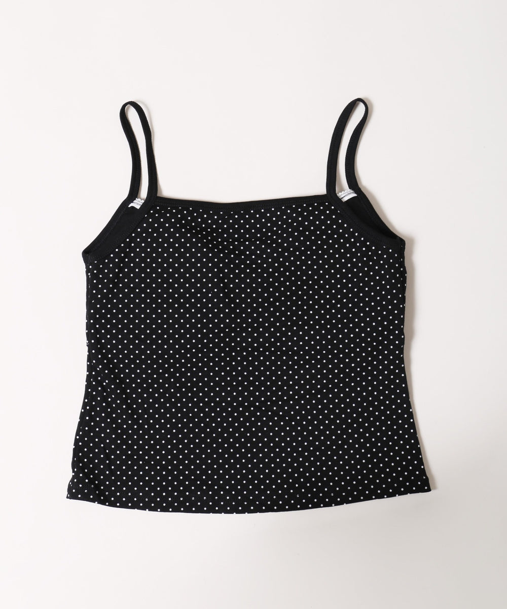ボタンデザインドットキャミソール