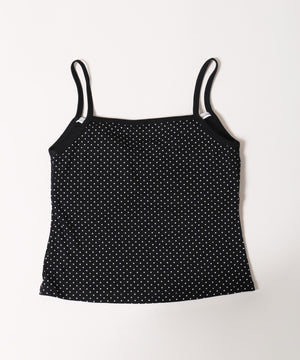 ボタンデザインドットキャミソール