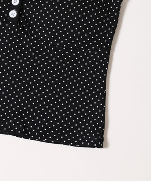 ボタンデザインドットキャミソール