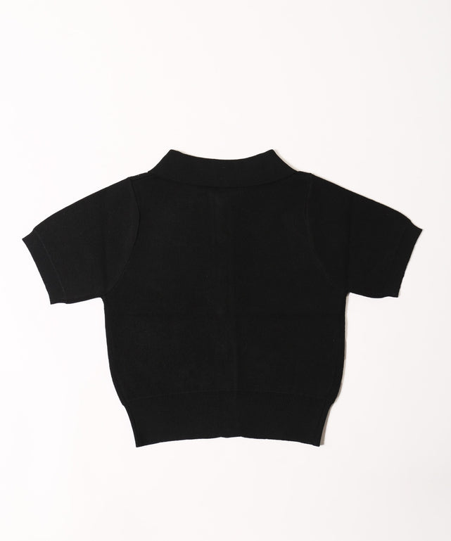 今季完売【新品】ハグオーワー フリルスリーブニットカーディガン black カーディガン オーバーサイズニットカーディガン レディース