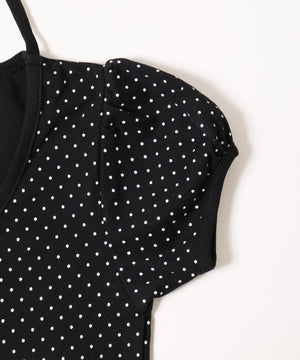 チョーカーデザインドットトップス