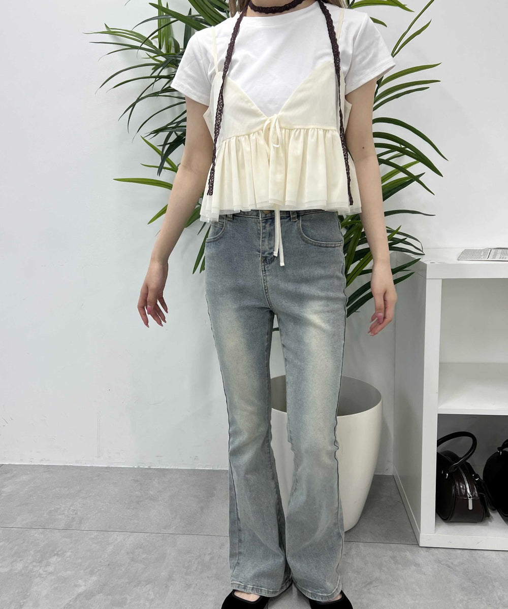 ホワイトアイボリー モデル：160㎝ F着用