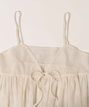 フロントリボンチュールキャミソール