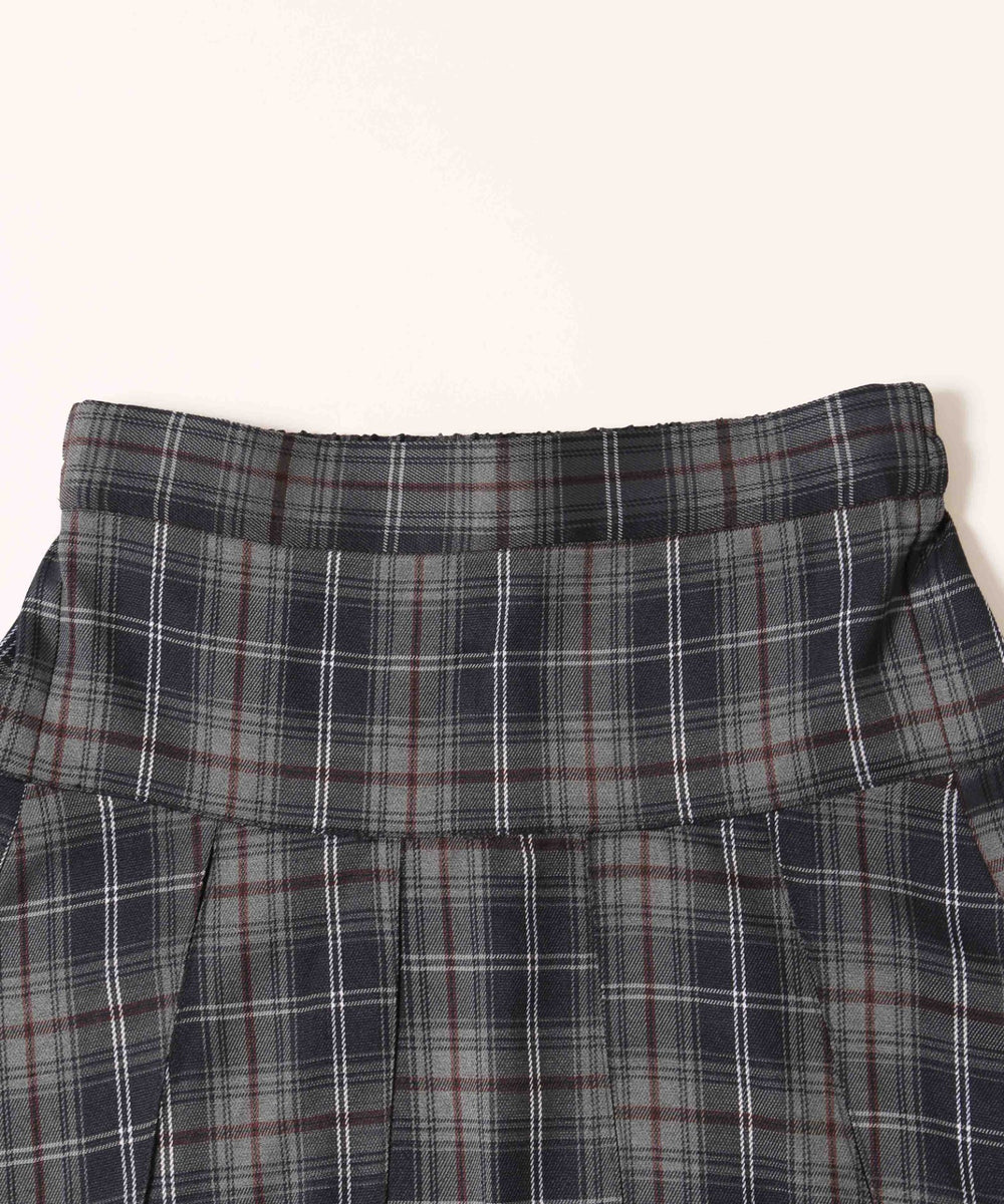チェックボックスプリーツスカート