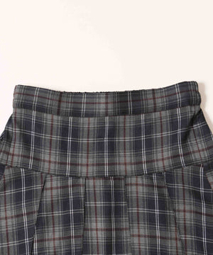 チェックボックスプリーツスカート