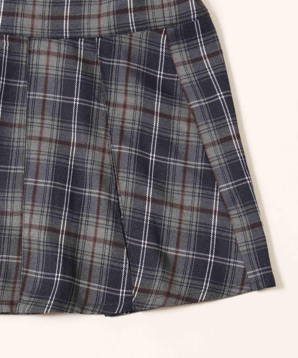 チェックボックスプリーツスカート