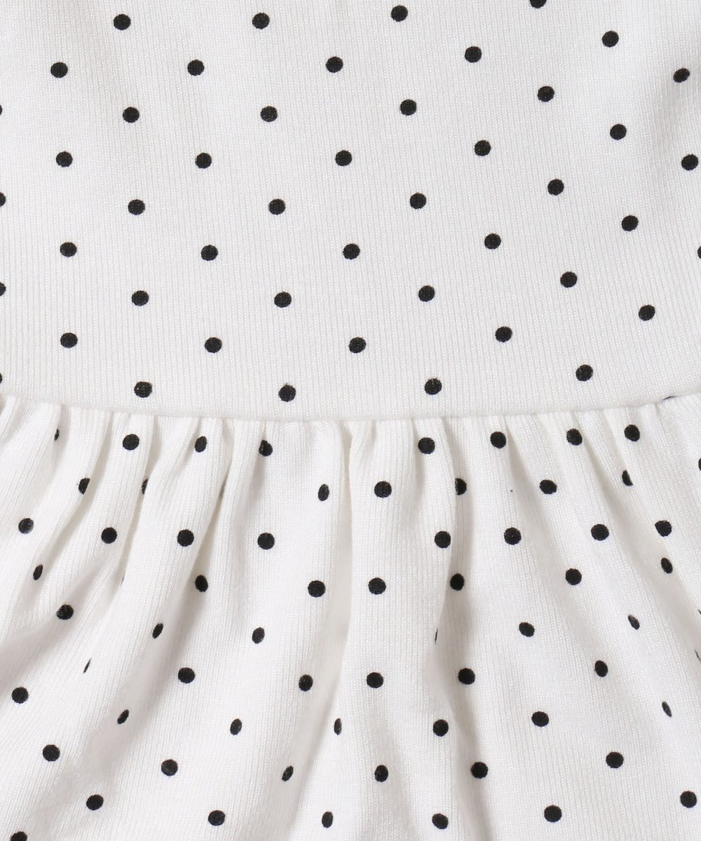 ドットティアードスカート