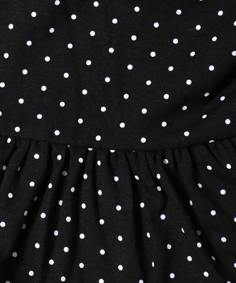 ドットティアードスカート