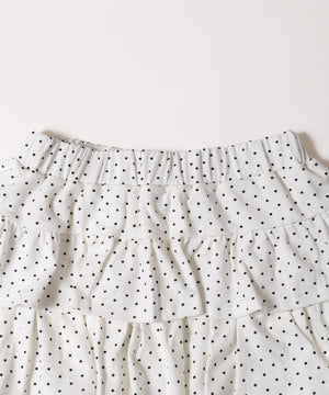 ドットティアードスカート