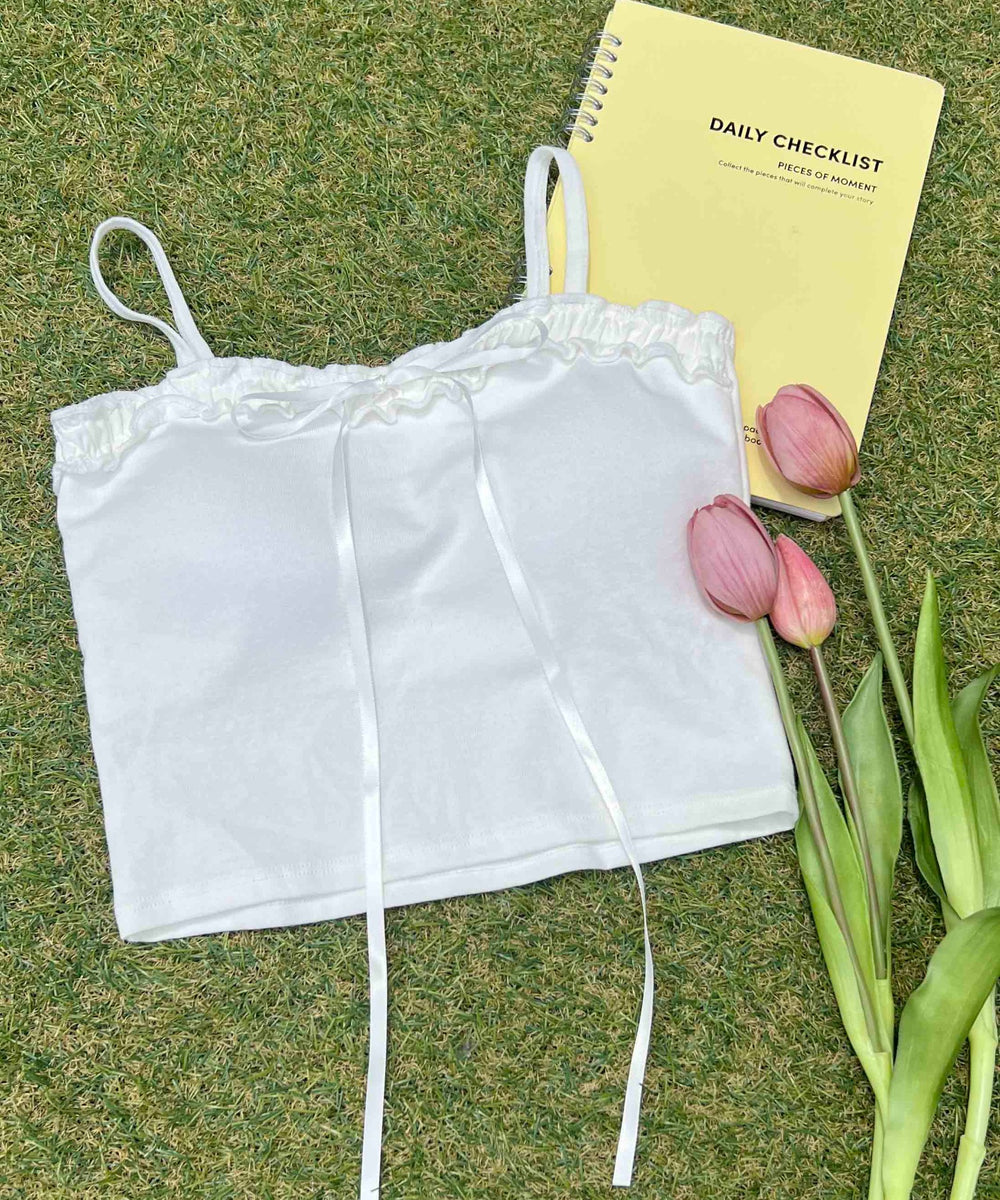 フリルパイピングキャミソール