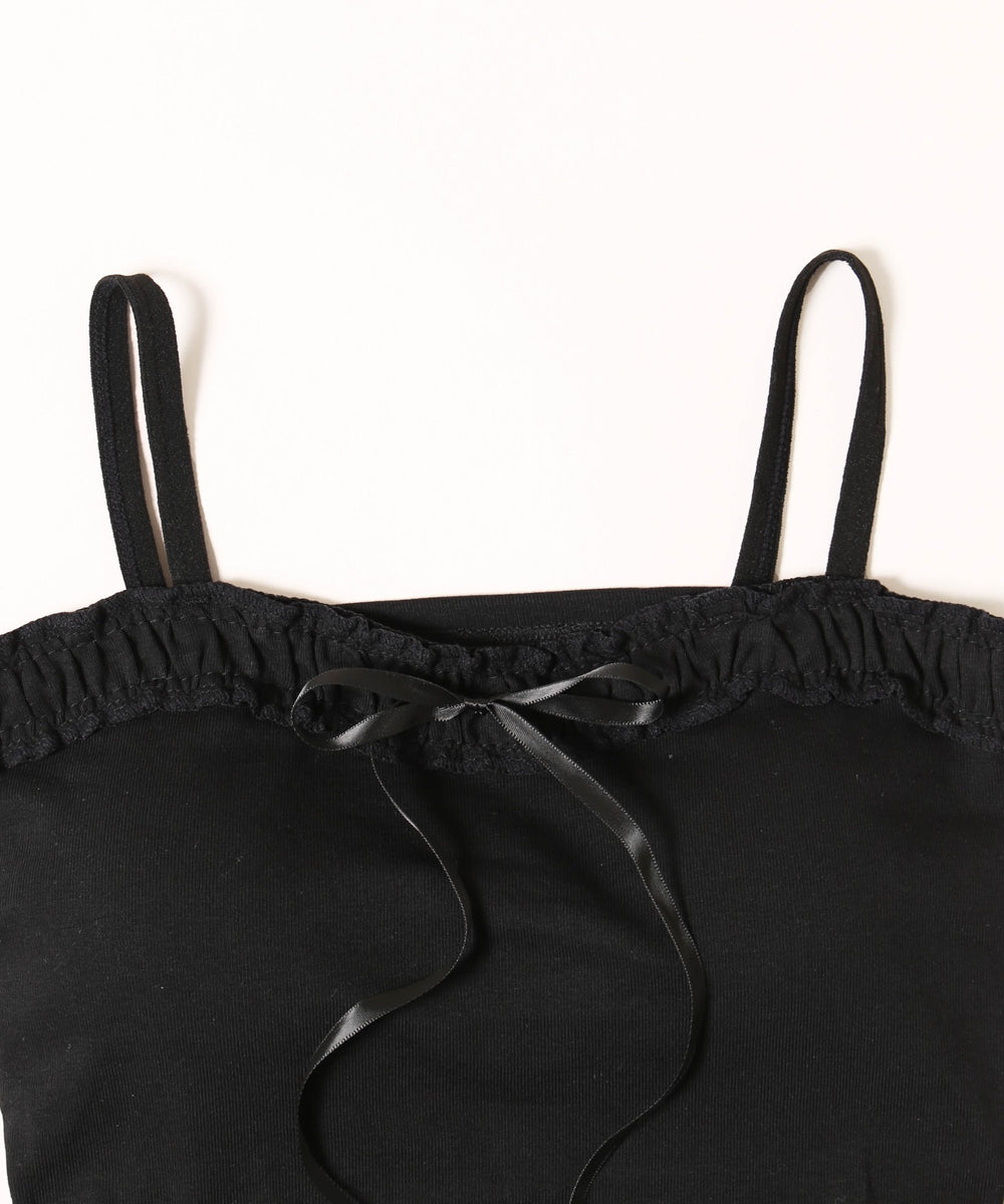 フリルパイピングキャミソール