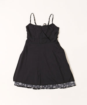 フロントリボンフラワーキャミワンピース