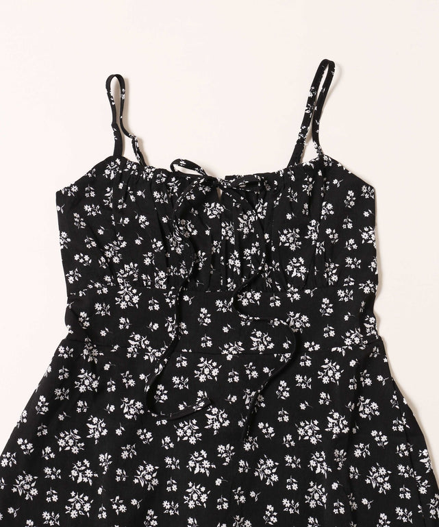 黒 メッシュ キャミワンピース 　d&g リボン リボンキャミワンピース[品番：ZJ000025104]｜Girly Doll