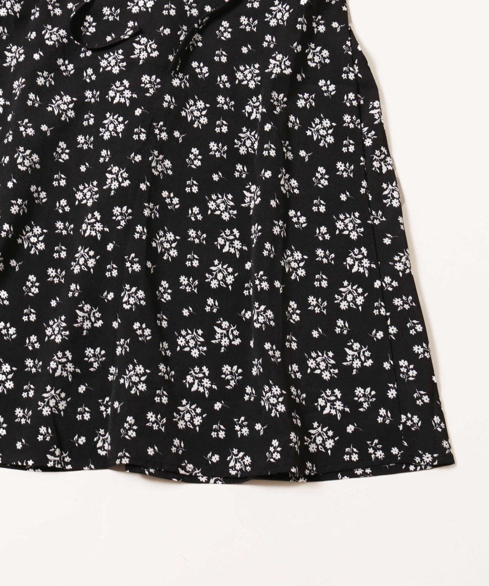 フロントリボンフラワーキャミワンピース