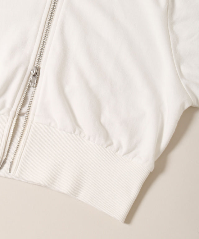 ミニリボン半袖カットパーカー