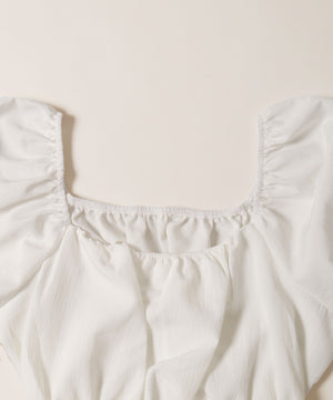 バックリボンブラウス