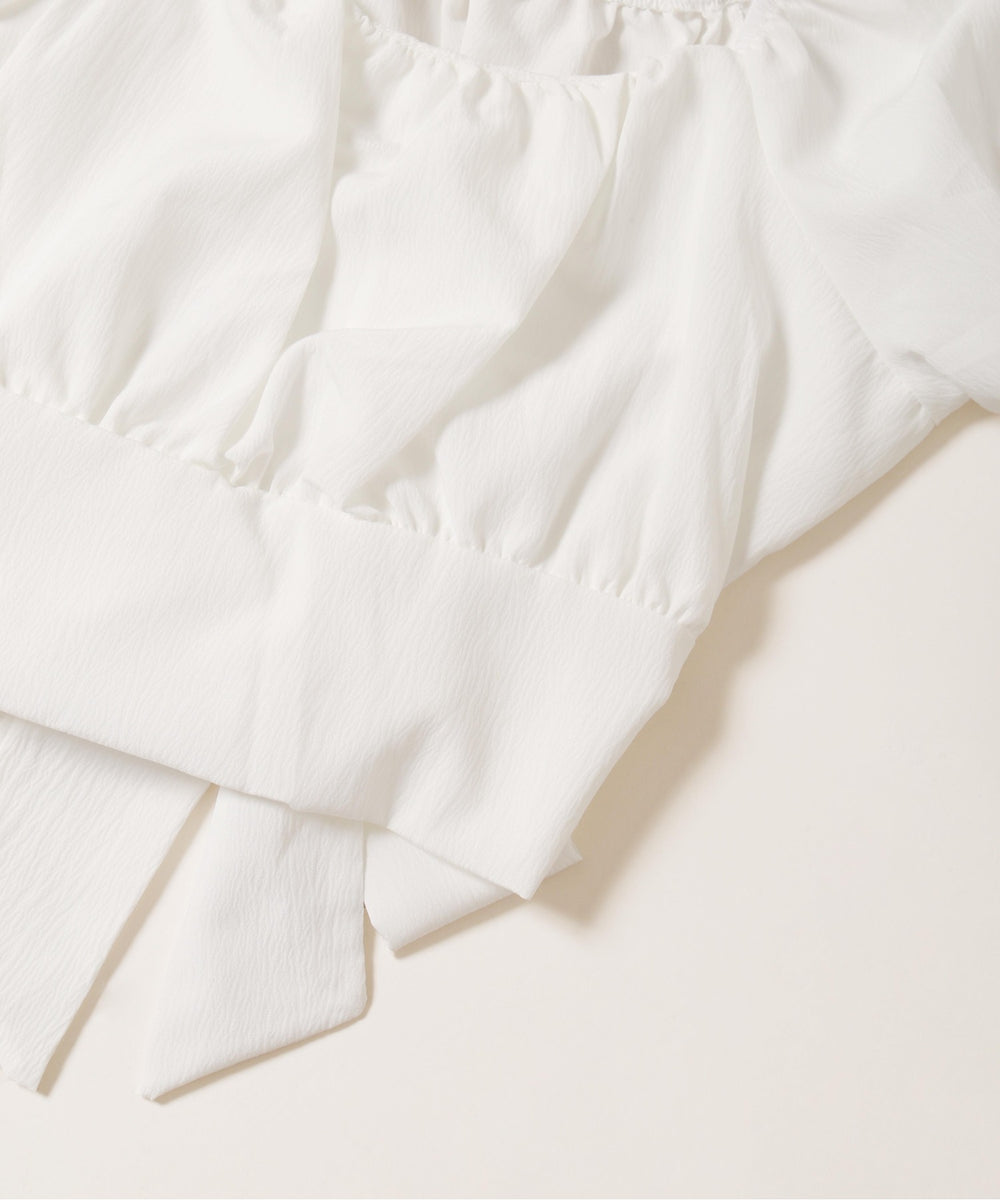 バックリボンブラウス