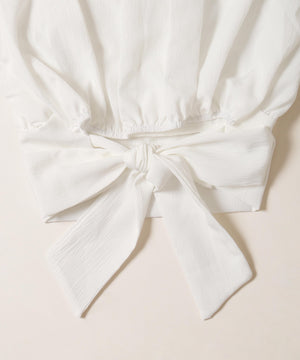 バックリボンブラウス